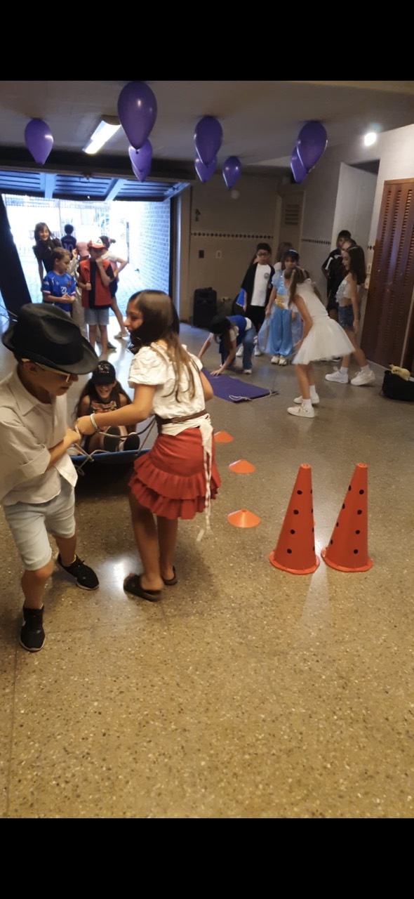 Circuito de juegos en un cumpleaños